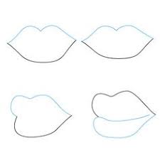 Now we will outline the outline of the upper lip. Lips Drawing Easy For Kids Novocom Top