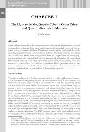 Tort and restitution 5 e. Pdf The Right To Be Me Queerly Cyberly Cyber Crime And Queer Individuals In Malaysia