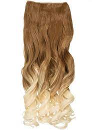 Many a hollywood celebrities do this for their hair. Dip Dye Curly One Piece Hair Extensions In Ginger To Pure Blonde Koko Couture
