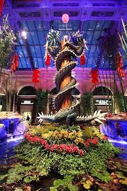 Celebrate Chinese New Year At Bellagio S Conservatory Botanical Gardens Bellagio Conservatory Las Vegas Attractions Las Vegas Hotels