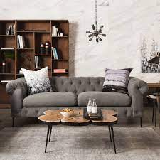 Gloriously decadent, recline in splendor on a vintage sofa, or the similar and equally gorgeous fainting couch. Paloma Chesterfield Sofa Available In Vintage Gray