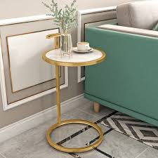 Sofa minimalis ini penuh kelembutan dan keanggunan. Meja Kopi Kecil Bundar Sofa Ruang Tamu Modern Sederhana Meja Samping Furnitur Rumah Meja Kopi Marmer Besi Tempa Mewah Ringan Rumah Furniture
