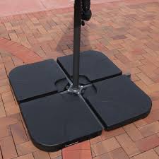 Check spelling or type a new query. Sunnydaze Heavy Duty Cantilever Offset Patio Umbrella Base Plates Stand Weights For Outdoor Cross Style Bases Set Of 4 Black Walmart Com Walmart Com