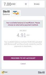 Paypal balance is the amount you should in the account, and the available balance is how much you can use at the moment. Unable To Pay From Skrill Balance Envato Forums