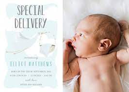 Maybe you would like to learn more about one of these? Special Delivery Stork Birth Announcement Boys Birth Announcements