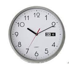 Buy Argos Home Day And Date Wall Clock Silver Clocks Argos Silver Wall Clock Wall Clock Clock