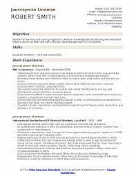 However, in any circumstance, it's good to compose one if only to show that you're keenly aware of the p. Journeyman Lineman Resume Samples Qwikresume