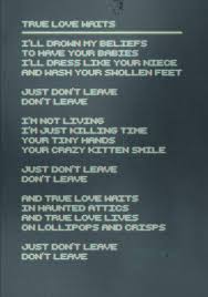 Baixar true love waits musica : True Love Waits Radiohead