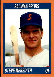 1990 Salinas Spurs Cal League Cards #136 Steve Meredith Campbell California  Card