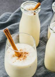 Easy And Best Keto Traditional Eggnog Drink With Almond Milk Served In Milk Jugs And Glasses Keto Drink Keto Cocktails Keto Diet Recipes
