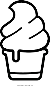 Get out the colouring pencils and enjoy our ice cream sundae colouring page. Ice Cream Cone Coloring Page Ice Cream Line Art Clipart Full Size Clipart 5796454 Pinclipart