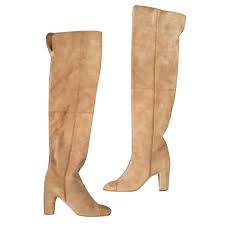 Maybe you would like to learn more about one of these? Chanel Bottes Daim Beige Ref 32242 Joli Closet