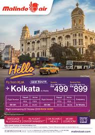 ◊ applies to online airline ticket bookings from one (1) traveler up to five (5) travelers. Malindo Air Is Launching Direct Flights To Kolkata