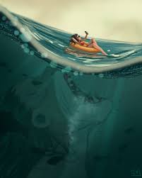 Бен аффлек, ана де армас, рейчел блэнчард и др. Artstation Mermay Deep Waters Kyra P Scary Drawings Sea Monster Art Ocean Drawing