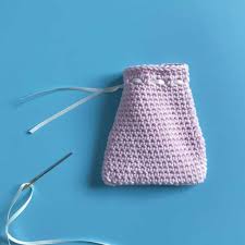 Vary the yarn to go from casual to dressy. Drawstring Favour Bag Free Crochet Pattern Tutorial Dora Does