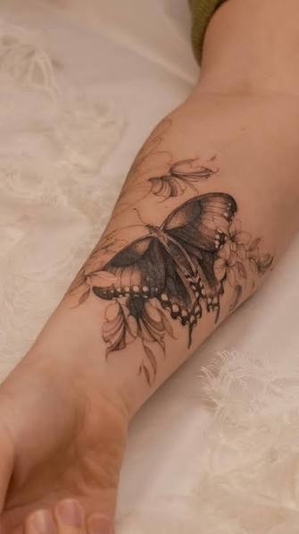 Butterfly Hand Tattoo For Women