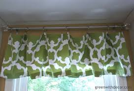 Pink and green vintage floral shower curtain is an easy way to create a bathroom makeover. Make Window Valances From A Shower Curtain Green With Decor