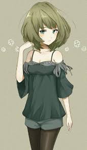 Hair length no hair to ears to neck to shoulders to chest to waist past waist hair up / indeterminate. Cute Anime Girl With Green Hair And Green Eyes Anime Wallpapers