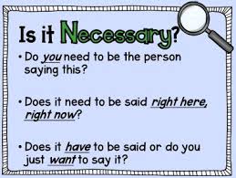 Think Before You Speak Lesson The Responsive Counselor