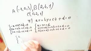 Un terzo punto del piano può o non può passare per la retta dei primi due: Piano Passante Per Un Punto E Perpendicolare Ad Un Vettore Video Lezioni Di Matematica Youtube