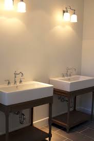 Top available in italian carrara marble. Restoration Hardware Weathered Oak Single Console Sink Contemporary Bathroom Kishani Perera
