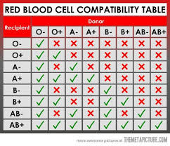 Blood Types Chart