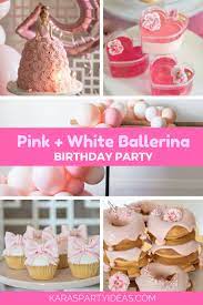 Find inspiration with our favorites ideas for a pink party including pink party decorations, pink food ideas, pink desserts and pink party favors. Kara S Party Ideas Pink White Ballerina Birthday Party Kara S Party Ideas