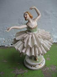 Dresden figurines price / value guide: Beautiful Vintage Porcelain Ballerina Figurine Ballerina Figurines Vintage Porcelain Dresden Porcelain