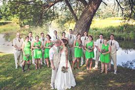 Wedding bouquets sage green ideas. Casual Taupe And Green Wedding Party Attire