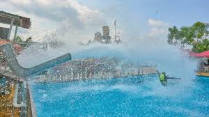 You can even experience wave surfing at bangi. Water Cannon Slide At Bangi Wonderland Youtube