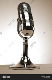 My wife asked for help finding a vintage stage microphone to enhance the look of her 1940's vintage trios, the beverly belles. Old Microphone Image Photo Free Trial Bigstock