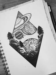 Space Tattoo Idea Space Drawing Space Drawings Space Tattoo Art Drawings