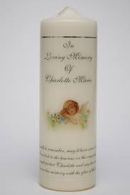 Poets compare the quivering and flickering flames to the uncertainty of life, affected by the forces of fate. Baby Memorial Candle Candle With Care