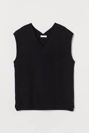 Merinomink merino mink, possum fur, angora & silk knitted vest, xl women (12 14) Wide Sweater Vest Black Ladies H M