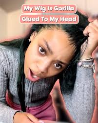 She used gorilla glue