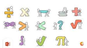 بوربوينت العلامات الحسابية في مادة الرياضيات للأطفال arithmetic children signs