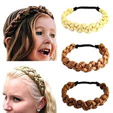 Learning how to double french braid your own hair. Amazon Com Flashband Braid Headband Braiding Hair Band Synthetic Plaited Braided Hairpiece Classic Chunky Wide Hairband Elastic Stretch Hair Extensions For Women And Girls Pack Of 3 3cm Beauty