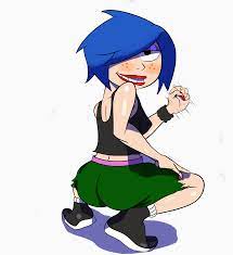 ass blue hair bubble butt ed edd n eddy female freckles goth huge  ass kanker sisters marie kanker small breasts straight hair yokaiblr2 