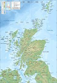 Tripadvisors schottland karte mit hotels, pensionen und hostels: Landkarte Schottland Topographische Karte Weltkarte Com Karten Und Stadtplane Der Welt