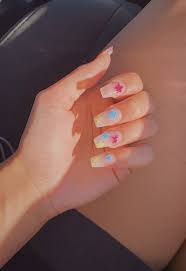 Shop for acrylic nail kit online at target. Star Nails Nails Mood Moods Summer Bright Hand Style Blue Yellow Red Stars Starnails Short Acrylic Nails Coffin Nails Designs Perfect Nails