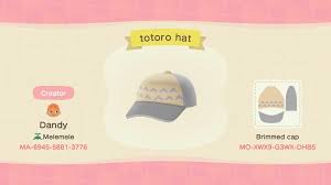 Totoro Hat Hope You Enjoy Acqr In 2020 Animal Crossing Game Qr Codes Animal Crossing Totoro Hat
