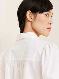 Paige ensfarget hvit bluse Bright White