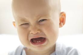 baby goes into meltdown ...
