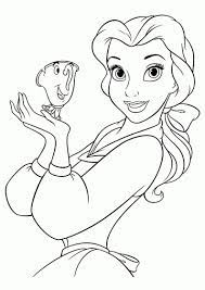 Bij deze kleurplaten komen al jouw favoriete prinsessen voorbij, waaronder: Rapia Coklat 05 Disney Prinses Belle Kleurplaat