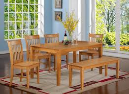 Includes dining room extension table, 4 upholstered chairs and upholstered bench chairs and bench with solid wood frame serve up a simply striking look with the berringer dining room table set. 26 Dining Room Sets Big And Small With Bench Seating 2021 Home Stratosphere
