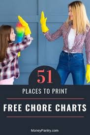 51 Free Printable Chore Charts For Kids Adults Families