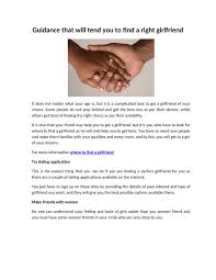 Understand that you can try so many ways to find a girlfriend, but being quirky is sometimes the right way to come across as an interesting guy. My Publications Guidance That Will Tend You To Find A Right Girlfriend Page 1 Created With Publitas Com