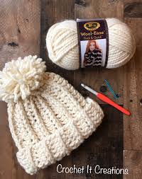 Double knit snowboarding earflaps hat. Chunky Snow Beanie Crochet Pattern Crochet It Creations