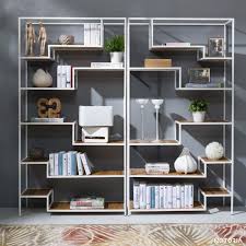 Regal Asper Aus Metall Und Holz In Modernen Stil Regal Weiss Regal Wohnzimmer Regal