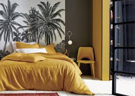 Linge De Lit En Lin Made In France Il Existe Clem Around The Corner Chambre A Coucher Noire Deco Chambre A Coucher Deco Chambre Jaune